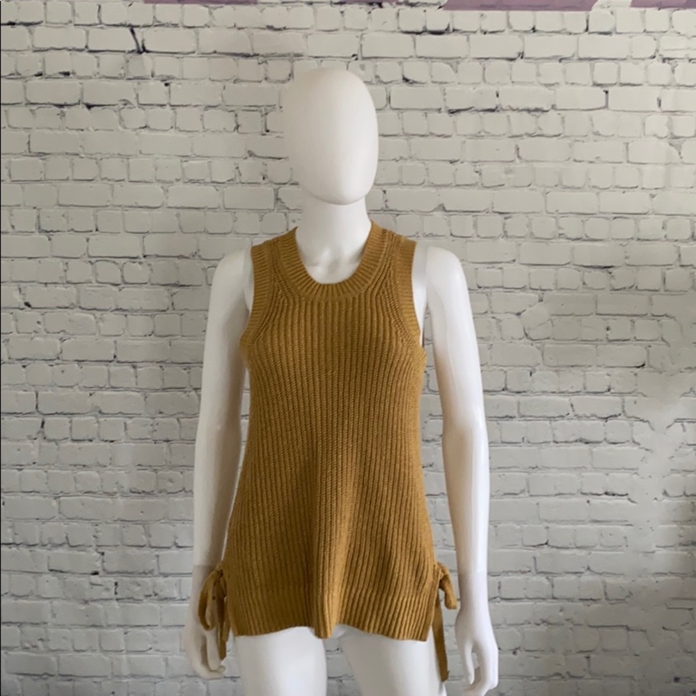 Ann Taylor Ribbed Mock Neck Sweater Shell